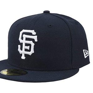 navy blue mens san fran giants fitted cap